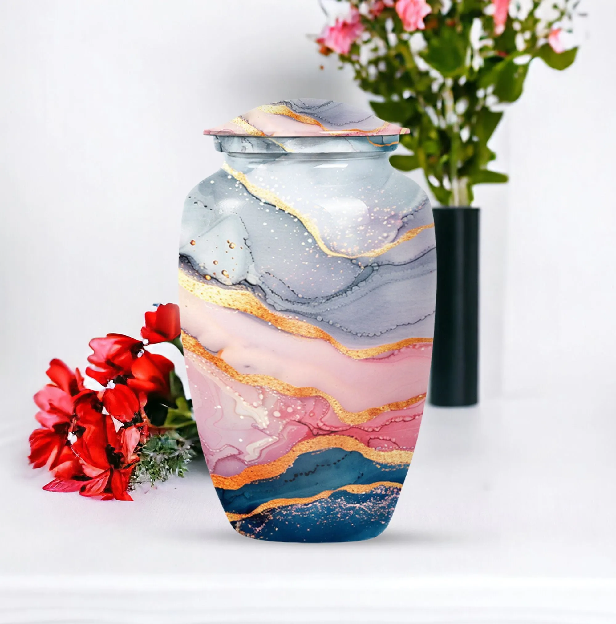 Abstract Urn Empyrean Elegance:  Large Cremation Memorials