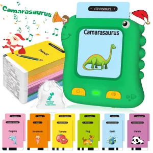 Adofi Ad-TFC-Dino-GR Talking Flash Cards Learning Toys for 2 3 4 5 6 Years Old
