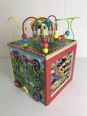ALEX Toys Discover My Busy Town Wooden Activity Cube