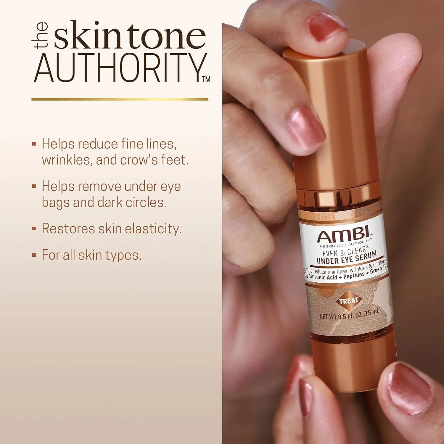 AMBI Even & Clear Under Eye Serum - .5 oz