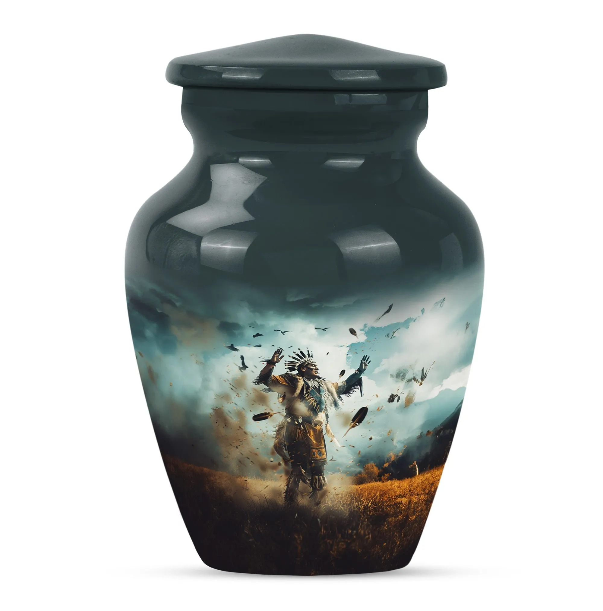 Artisan Native American Memorial Cremation Tribute