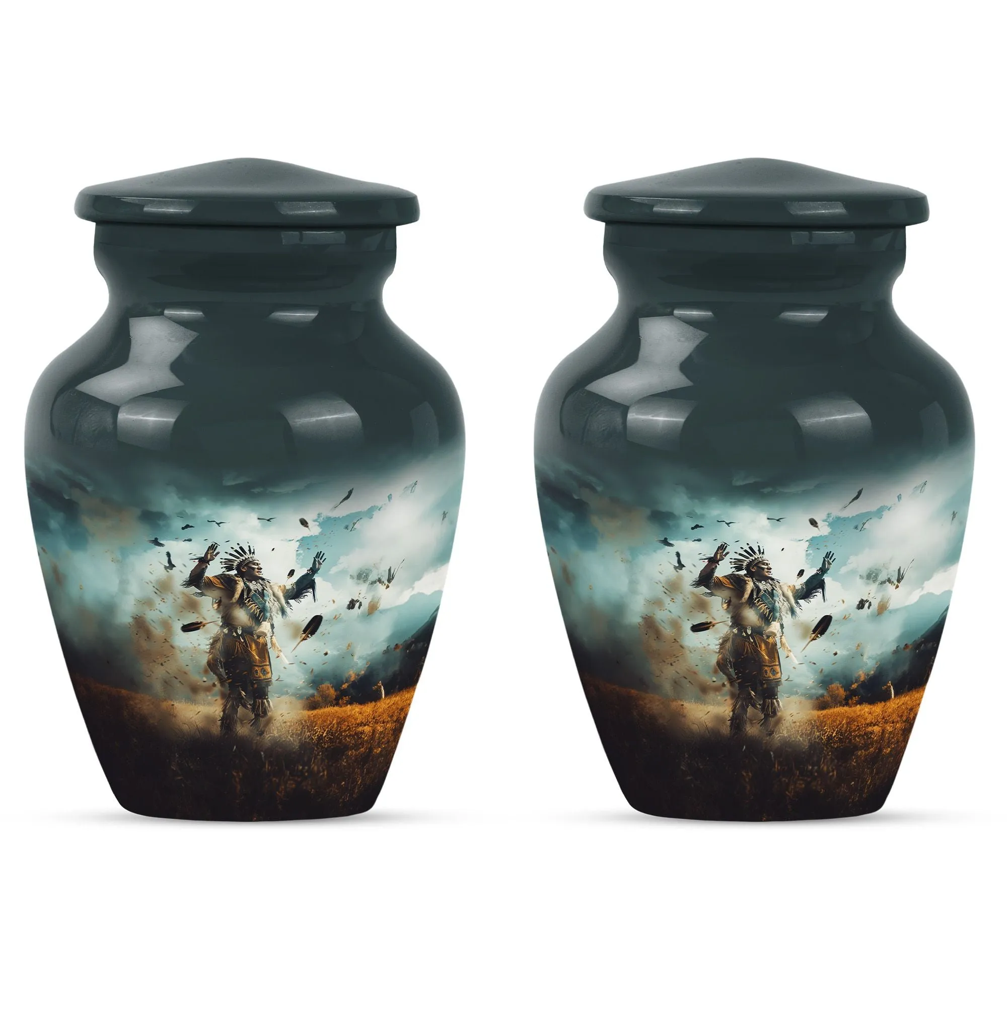 Artisan Native American Memorial Cremation Tribute