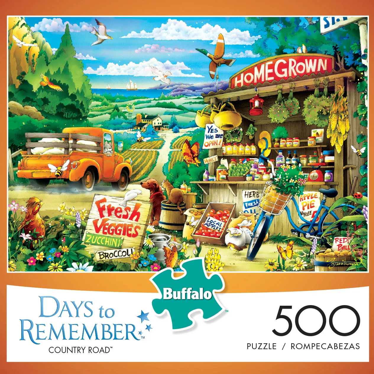 Buffalo Games 3697 Days to Remember - Country Road - 500 Piece Jigsaw Puzzle
