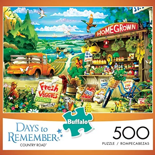 Buffalo Games 3697 Days to Remember - Country Road - 500 Piece Jigsaw Puzzle