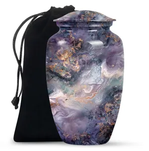 Captivating Memorial Colourful Swirl Urn - A Classy Ode To Life