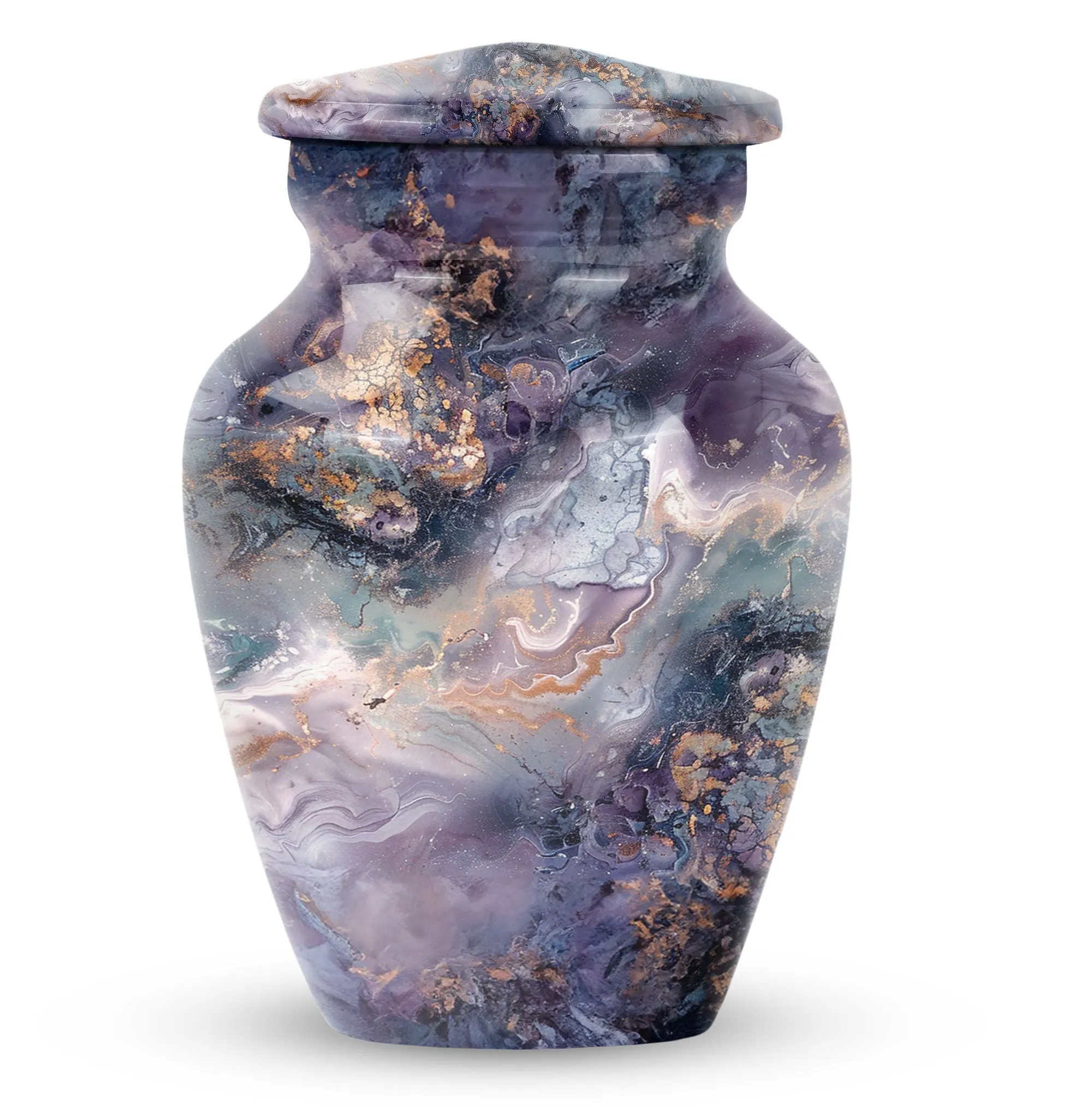 Captivating Memorial Colourful Swirl Urn - A Classy Ode To Life