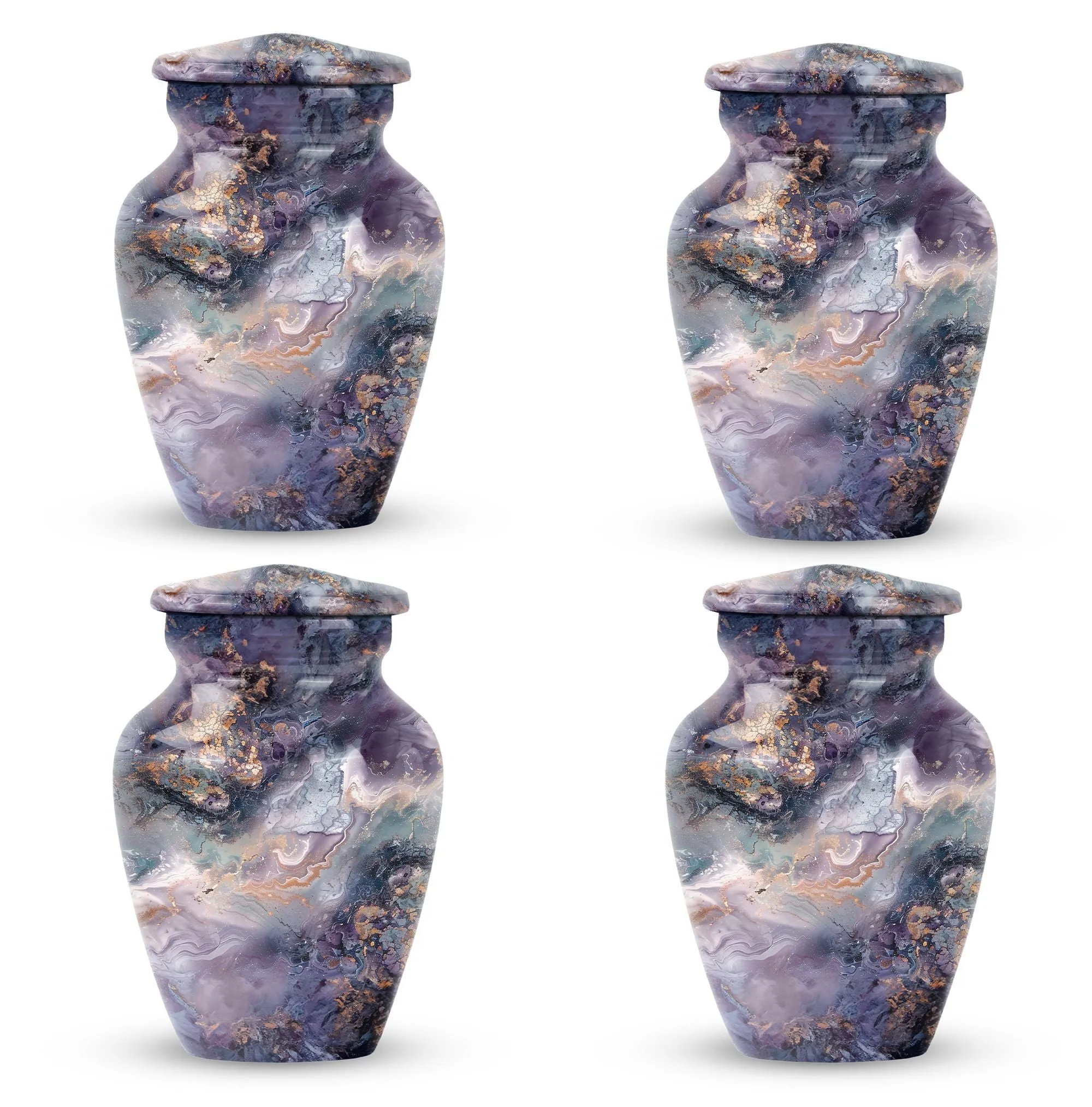 Captivating Memorial Colourful Swirl Urn - A Classy Ode To Life