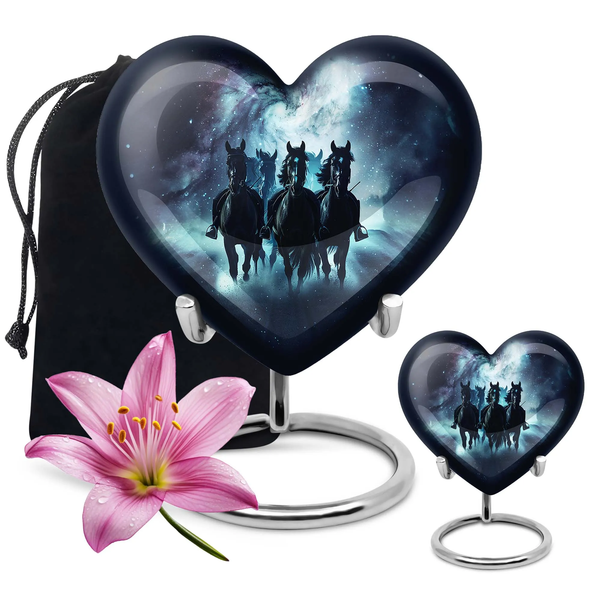 Cherished Burial Funeral Cremation Urn with Abstract Theme