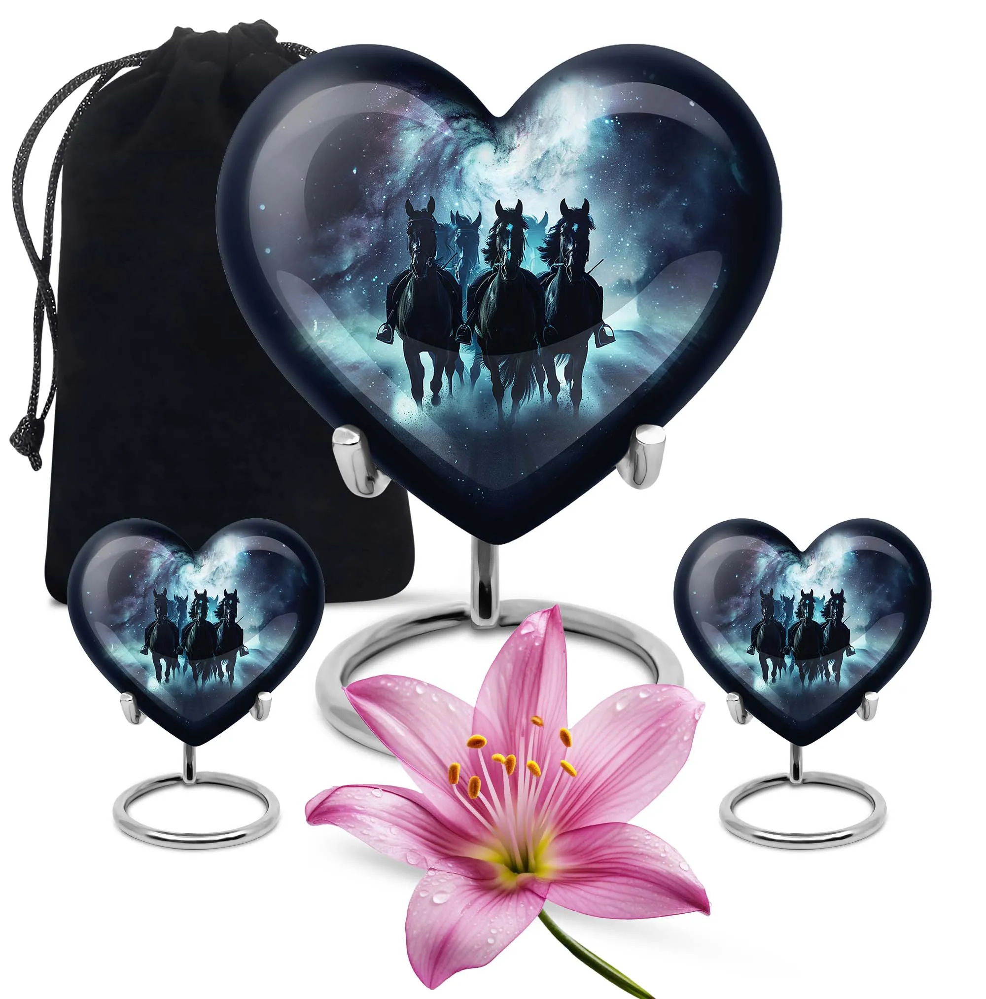 Cherished Burial Funeral Cremation Urn with Abstract Theme