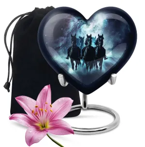 Cherished Burial Funeral Cremation Urn with Abstract Theme