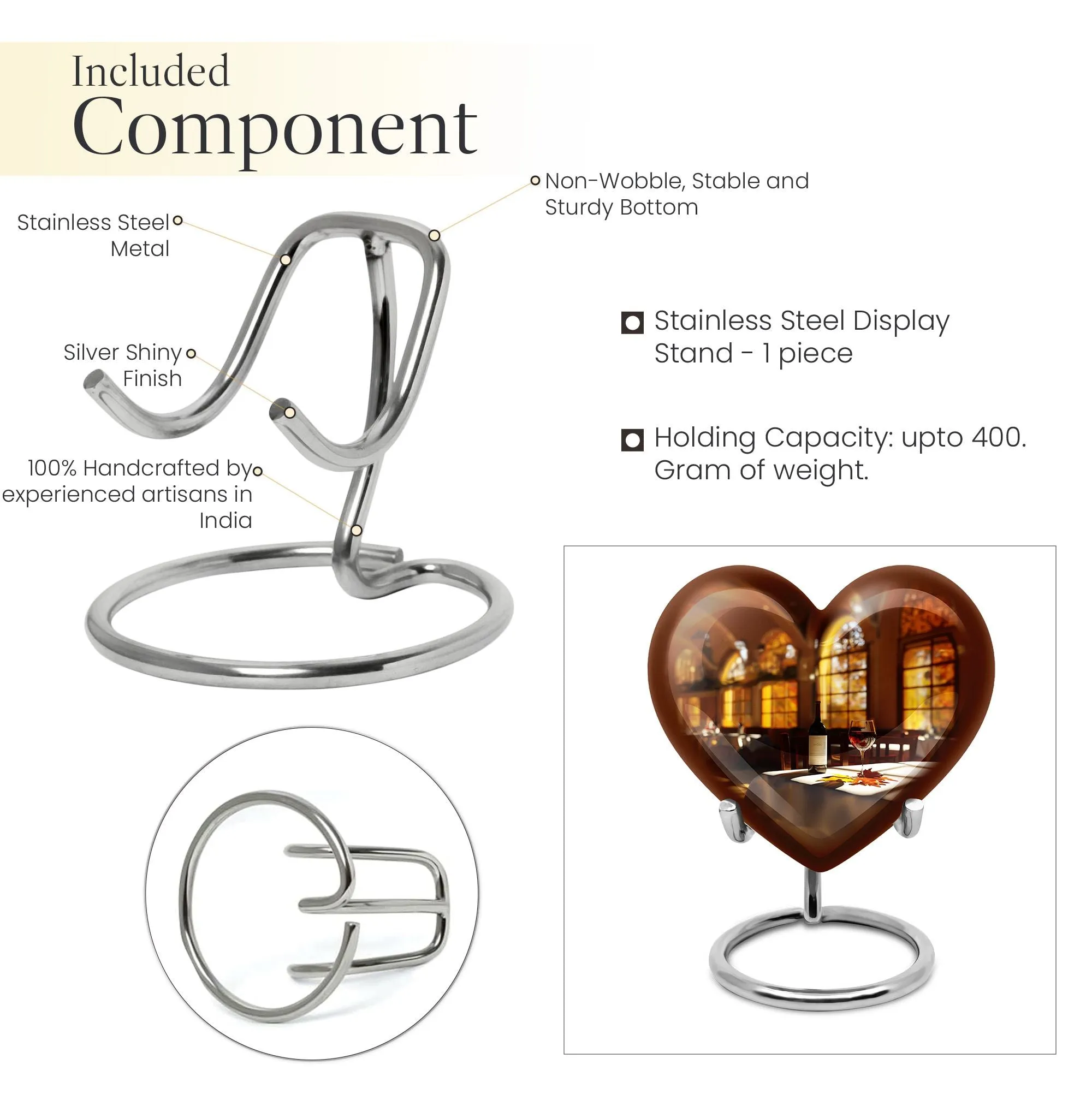 Cherished Farewell - Wine Cremation Urn for Enduring Memories