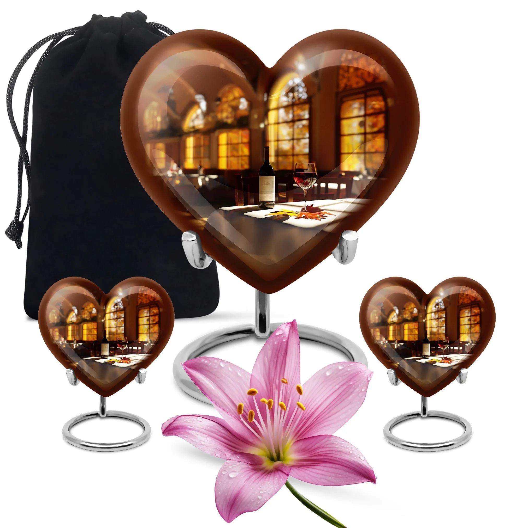 Cherished Farewell - Wine Cremation Urn for Enduring Memories