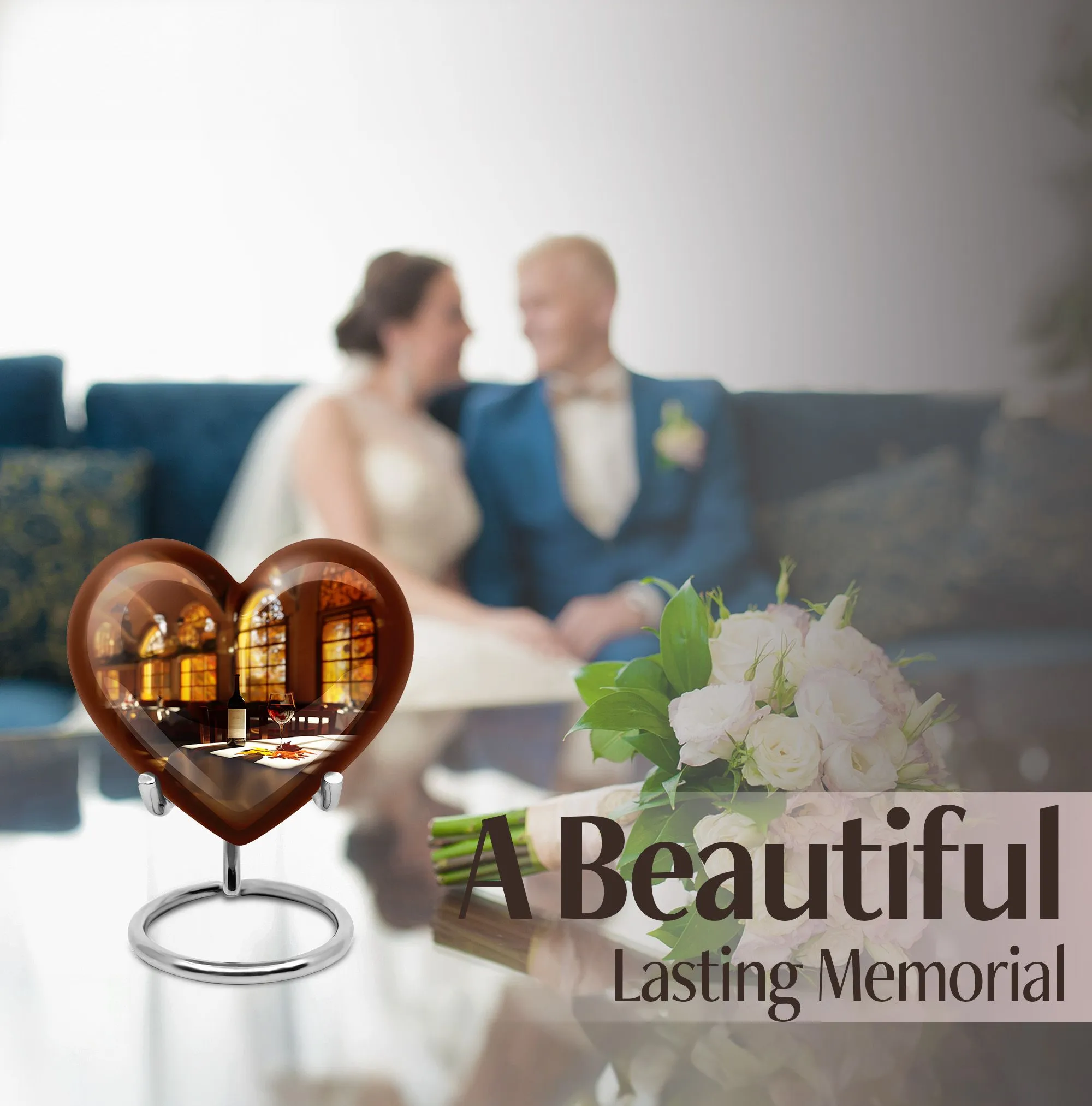 Cherished Farewell - Wine Cremation Urn for Enduring Memories