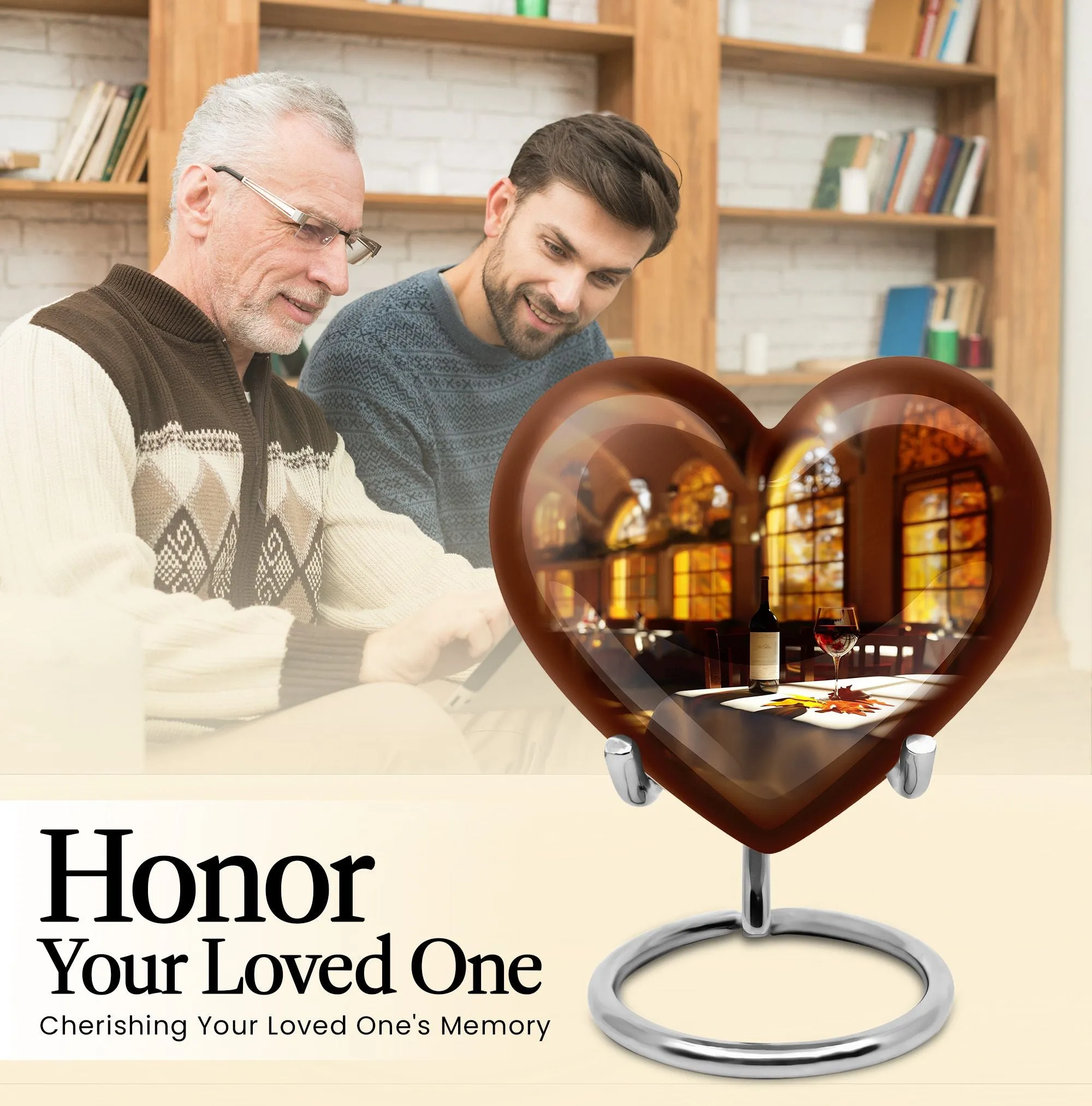 Cherished Farewell - Wine Cremation Urn for Enduring Memories