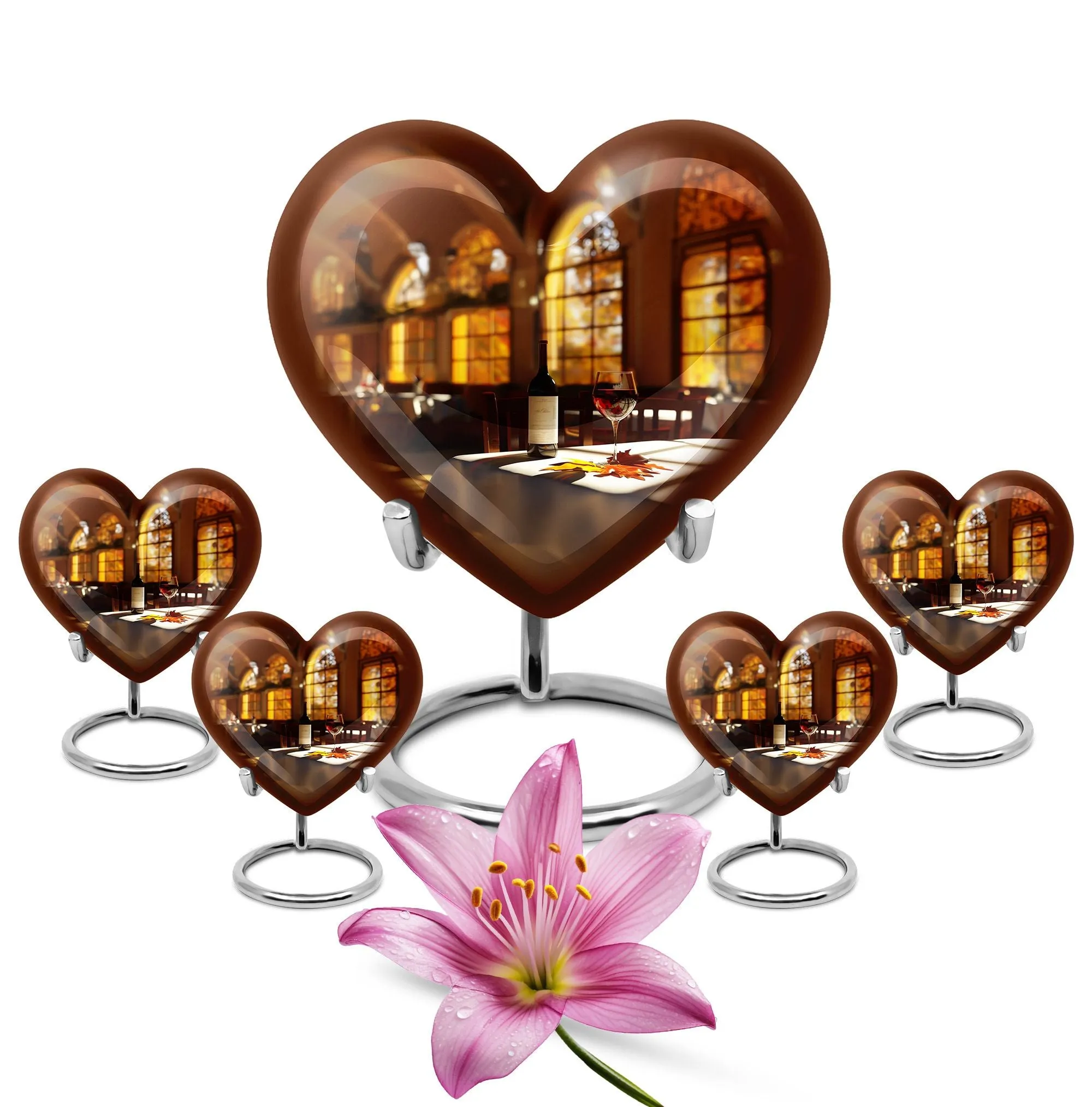 Cherished Farewell - Wine Cremation Urn for Enduring Memories