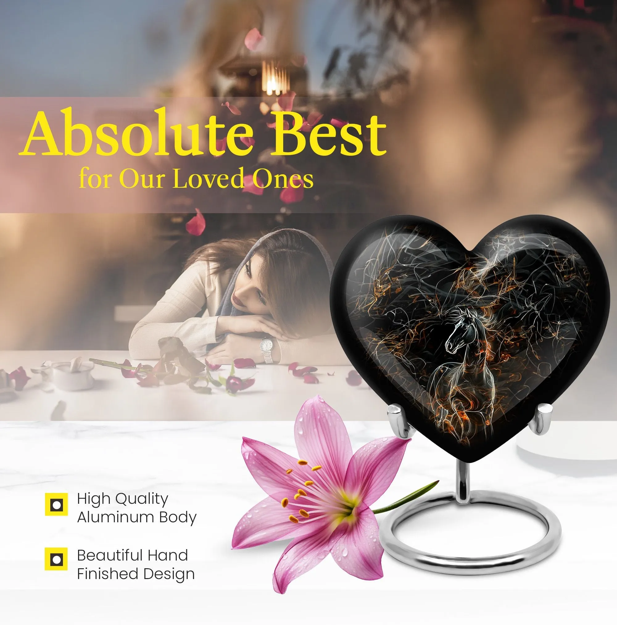 Cherished Legacy Horse Urn: A Beautiful Memorial for Loved Ones