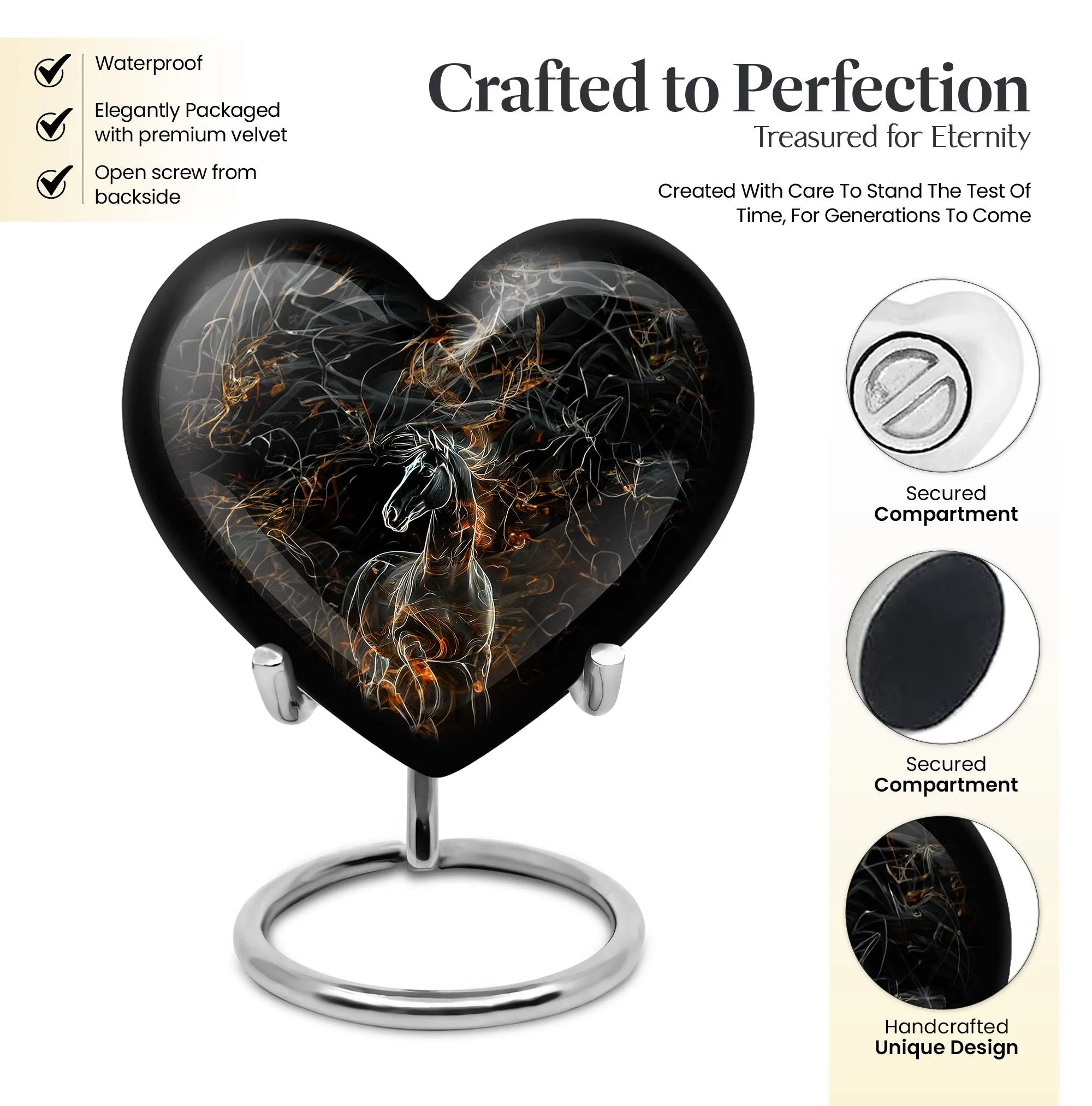Cherished Legacy Horse Urn: A Beautiful Memorial for Loved Ones