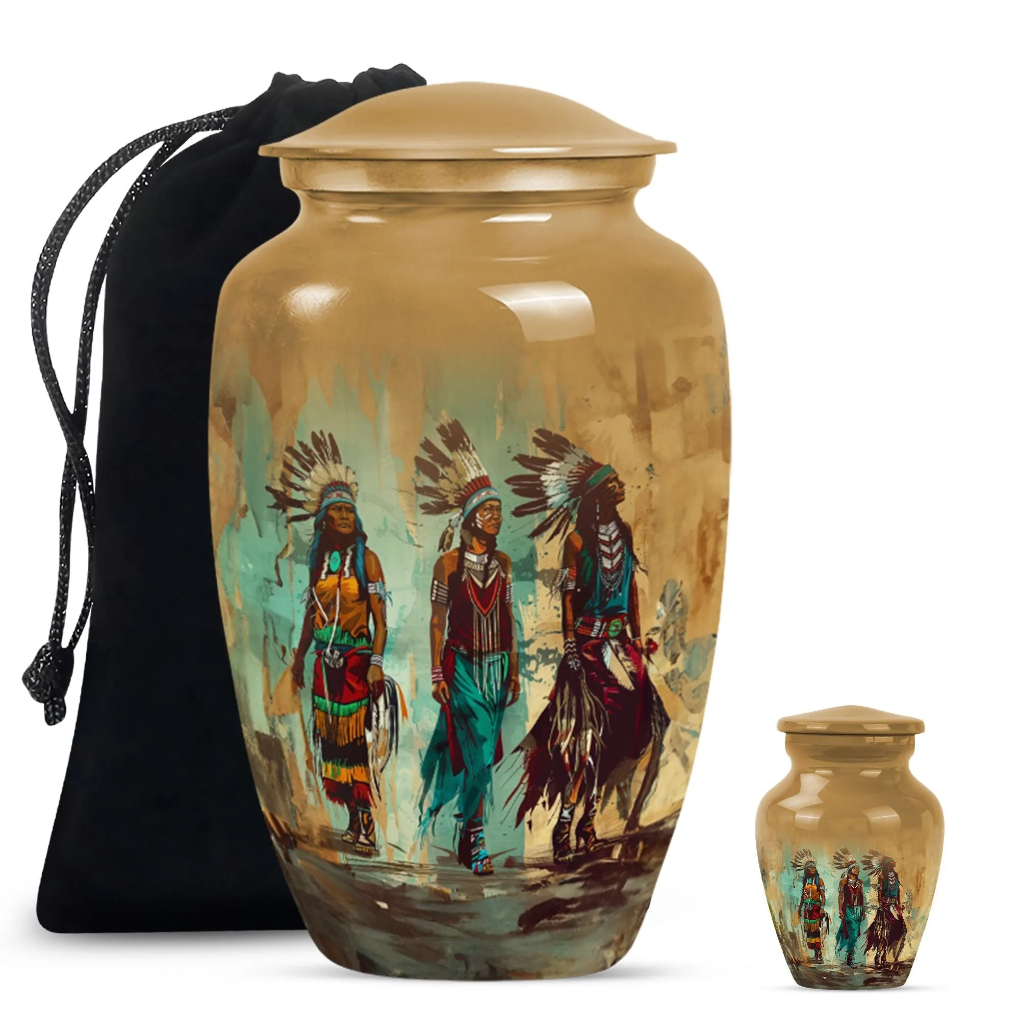 Classic Native American Medium-Size Burial Urn