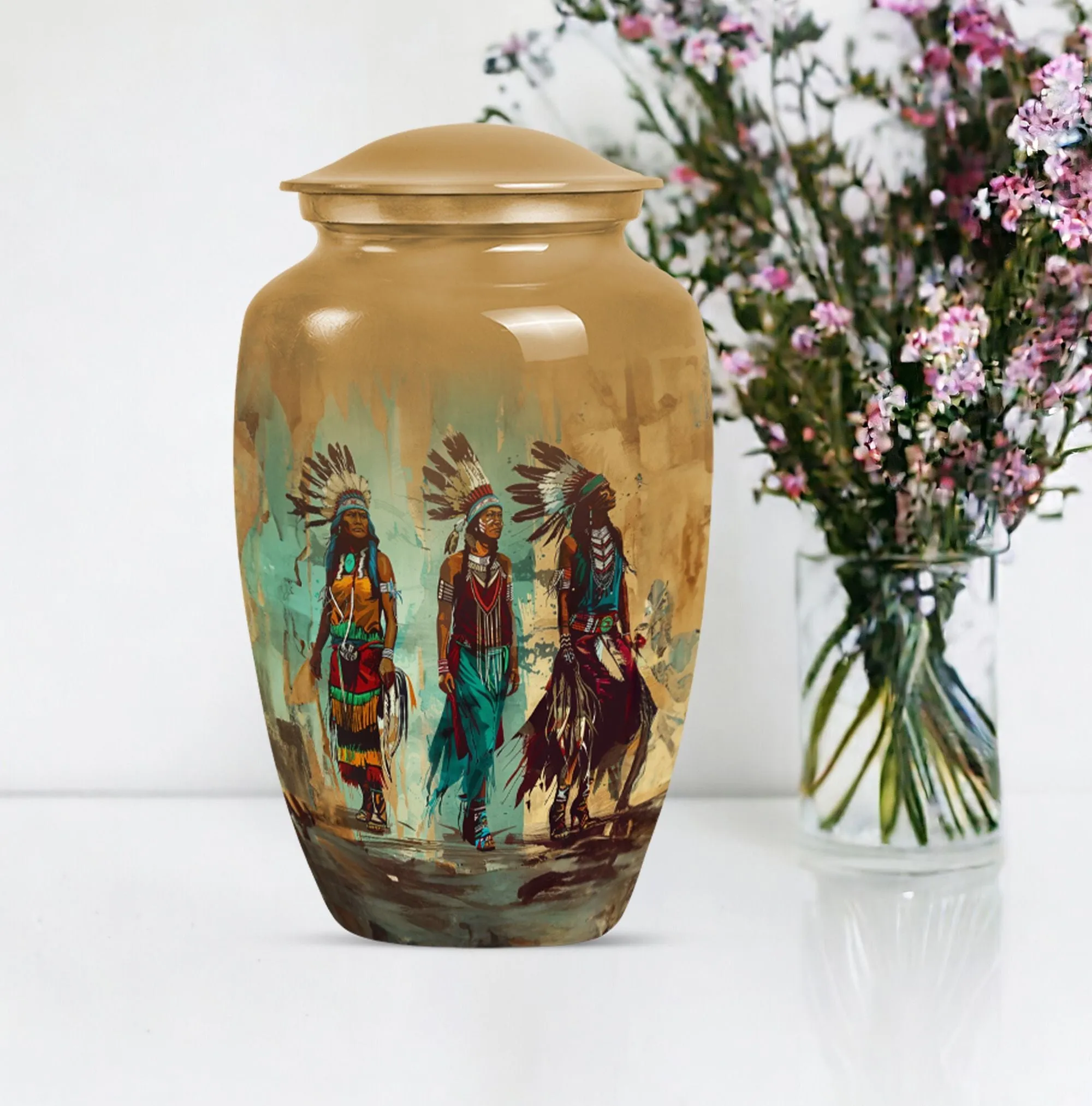 Classic Native American Medium-Size Burial Urn