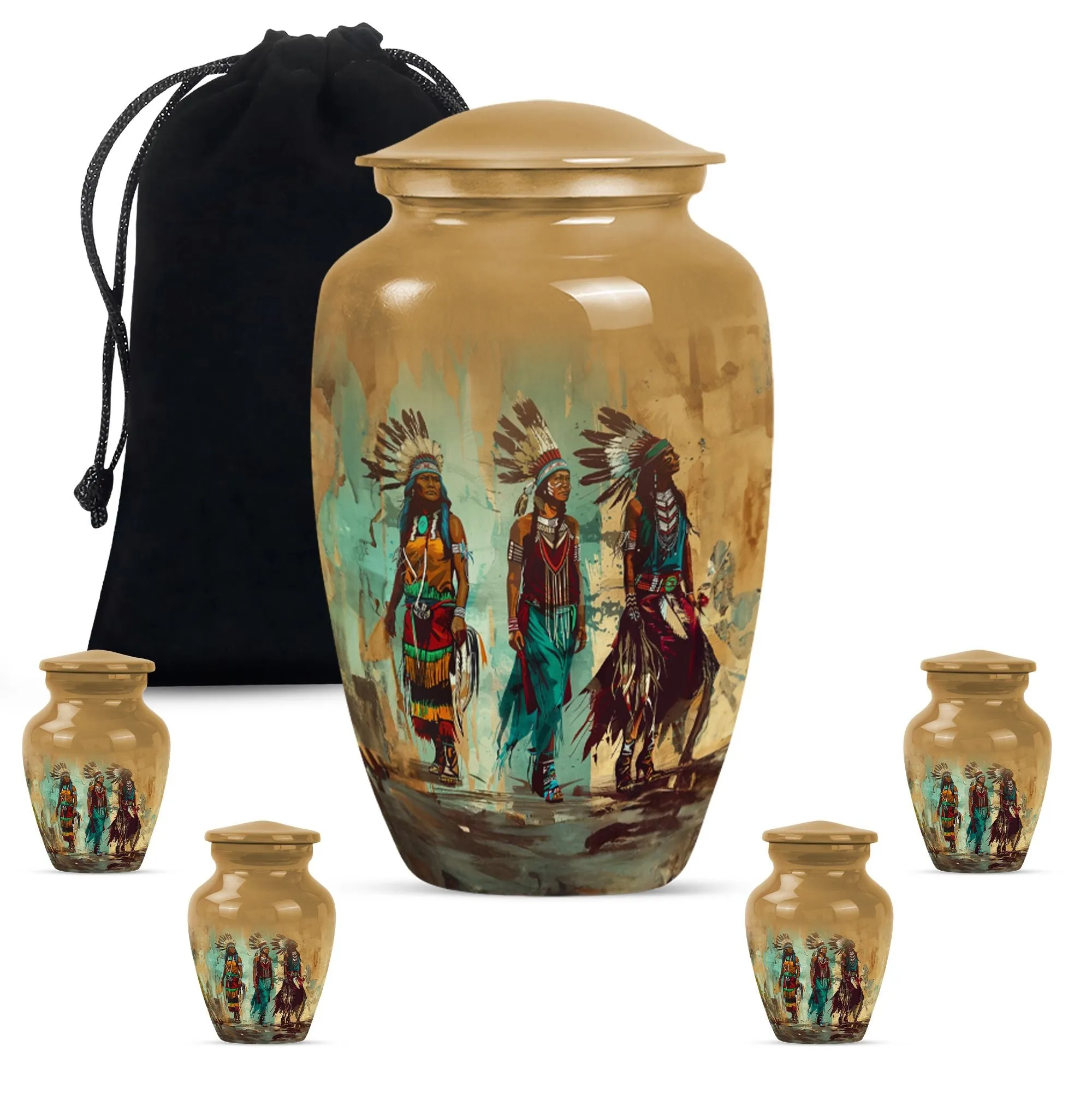 Classic Native American Medium-Size Burial Urn