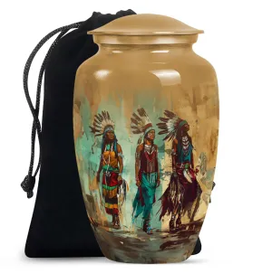 Classic Native American Medium-Size Burial Urn