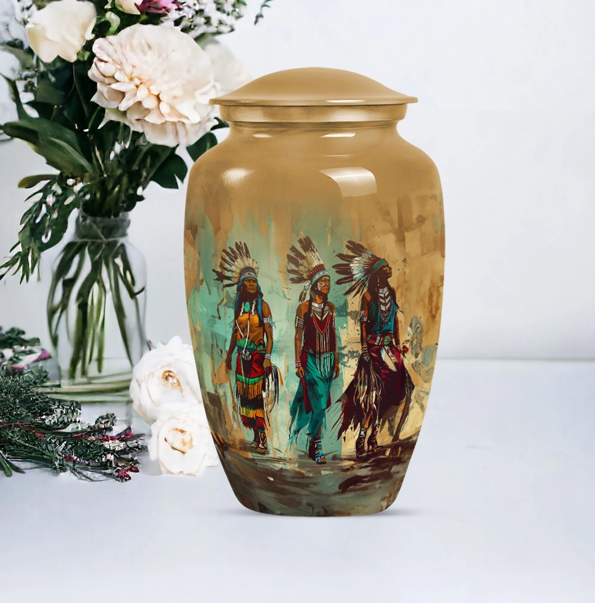 Classic Native American Medium-Size Burial Urn