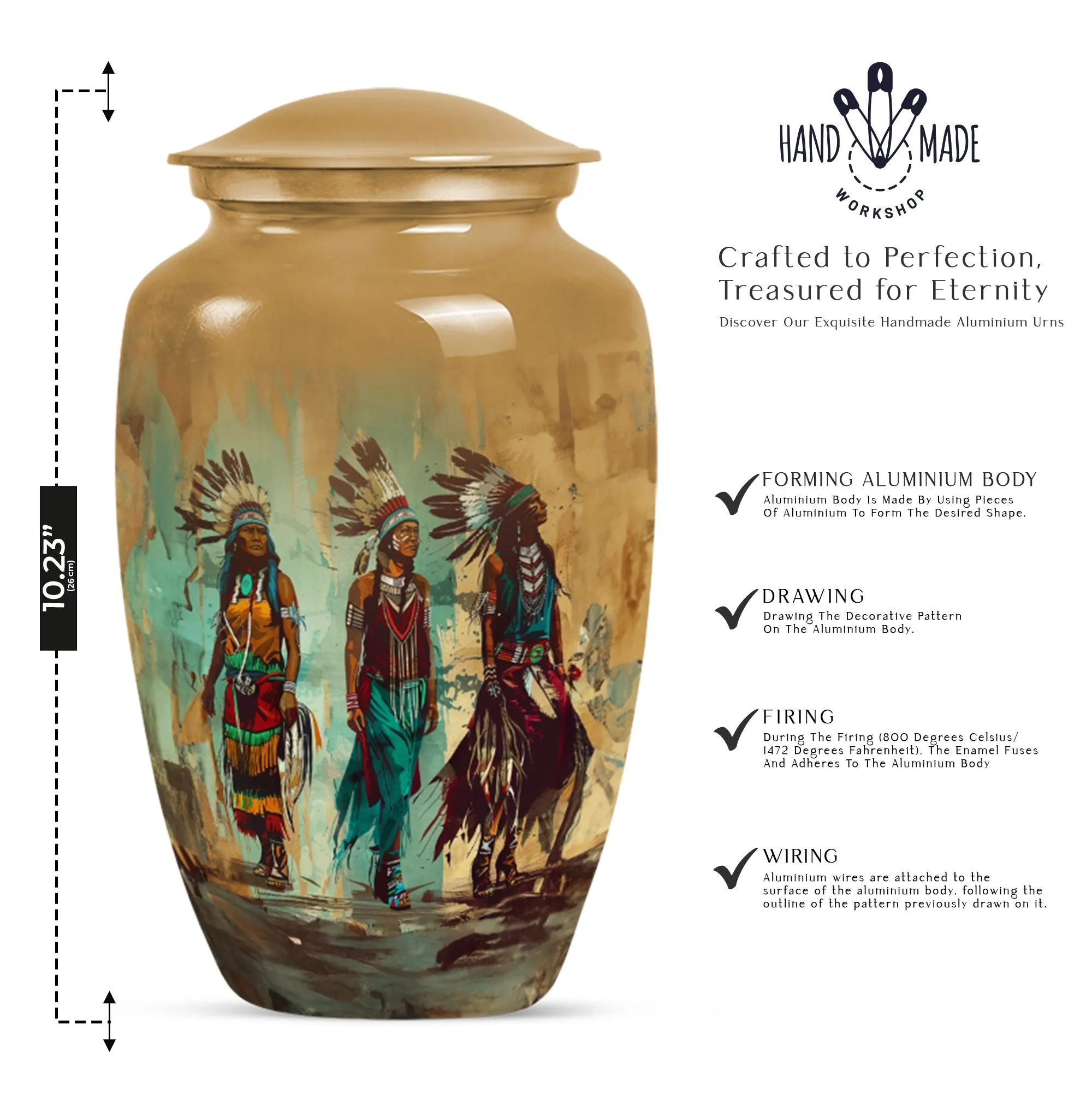 Classic Native American Medium-Size Burial Urn