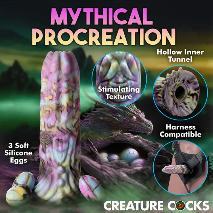 Creature Cocks Dragon Spawn Ovipositor Dildo with Eggs