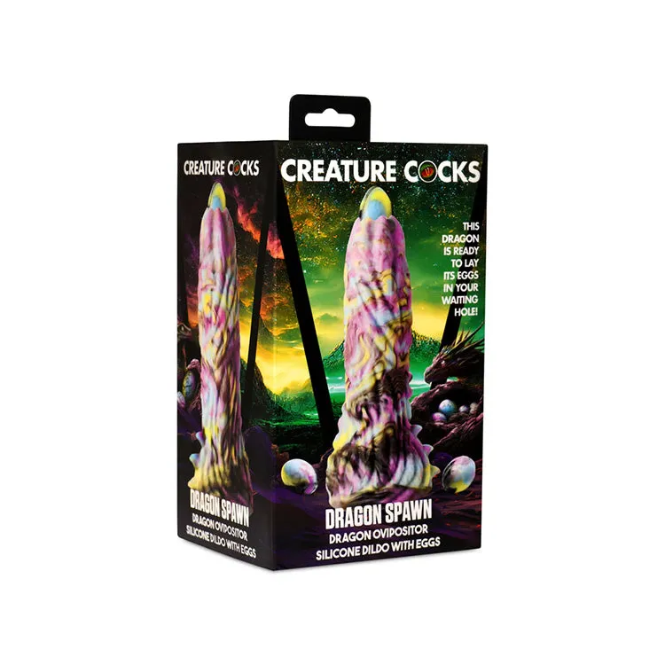 Creature Cocks Dragon Spawn Ovipositor Dildo with Eggs
