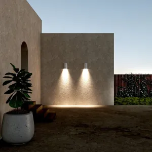Exterior Ceramic Cylindrical Wall Light | Dawn