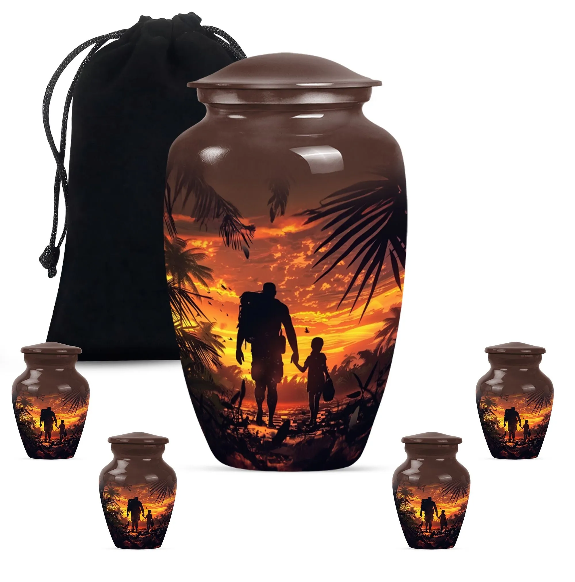 Father's Legacy Memorial Urn, Personalized Urn For Human Ashes