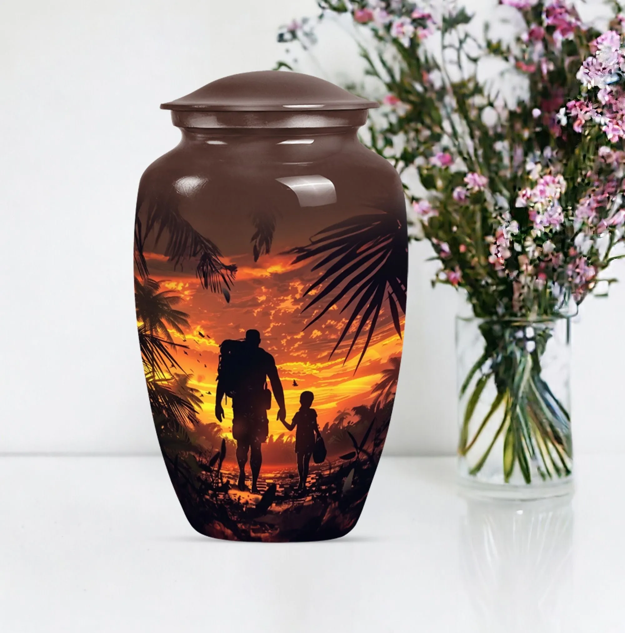 Father's Legacy Memorial Urn, Personalized Urn For Human Ashes