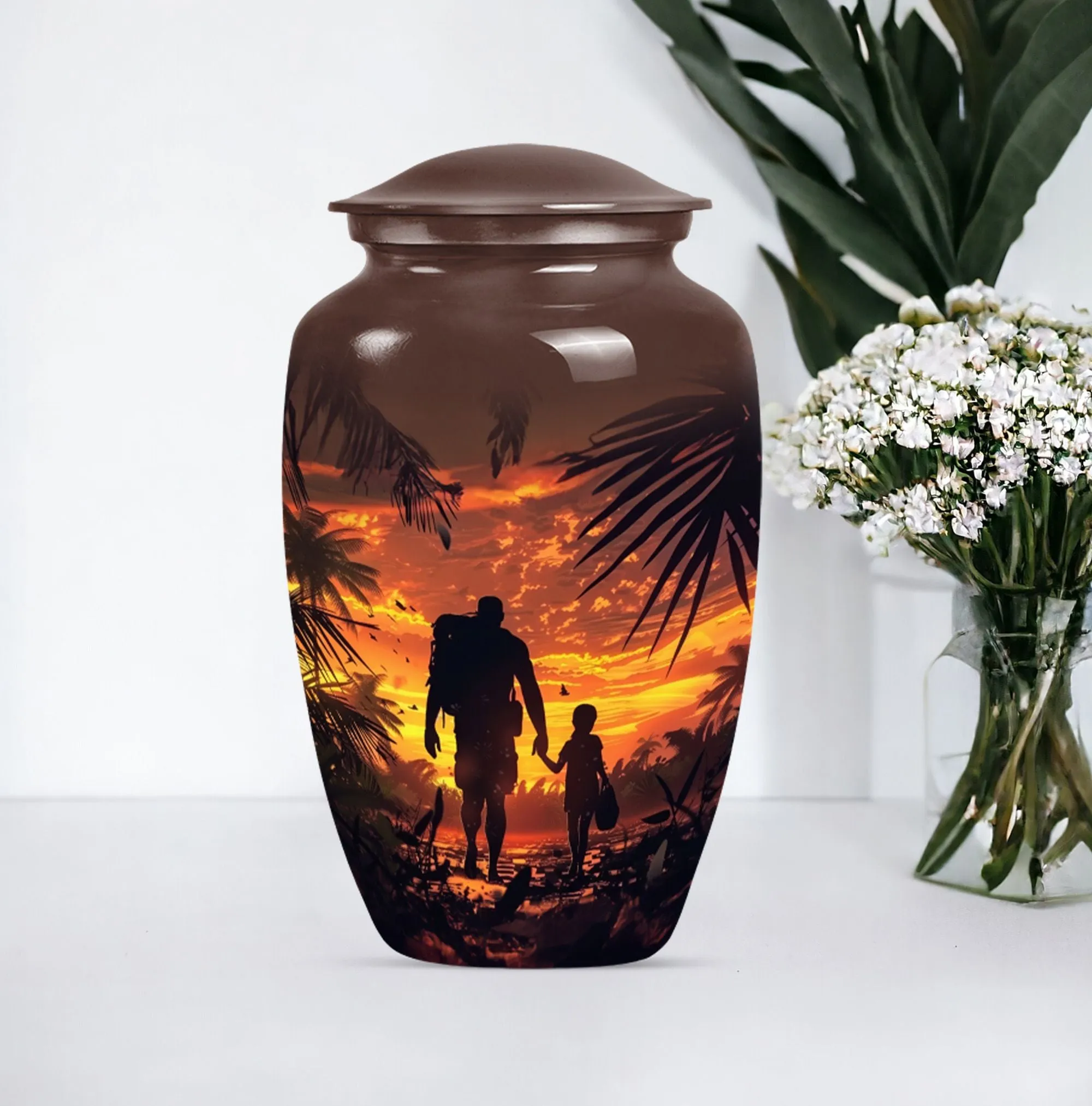Father's Legacy Memorial Urn, Personalized Urn For Human Ashes