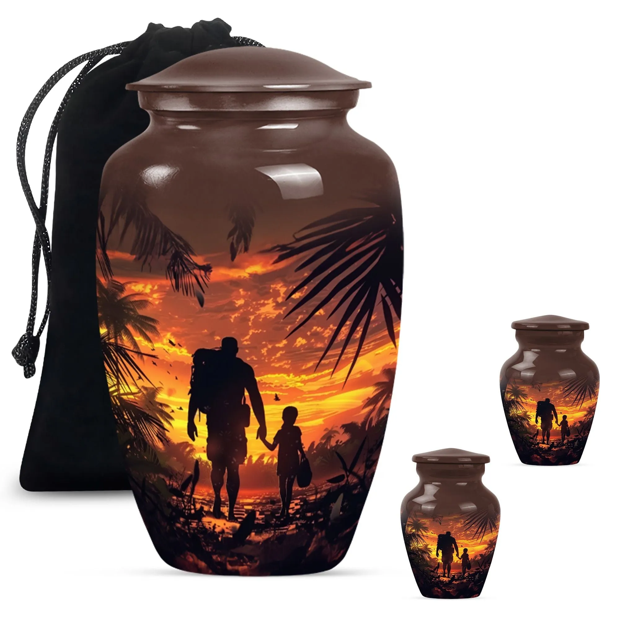 Father's Legacy Memorial Urn, Personalized Urn For Human Ashes