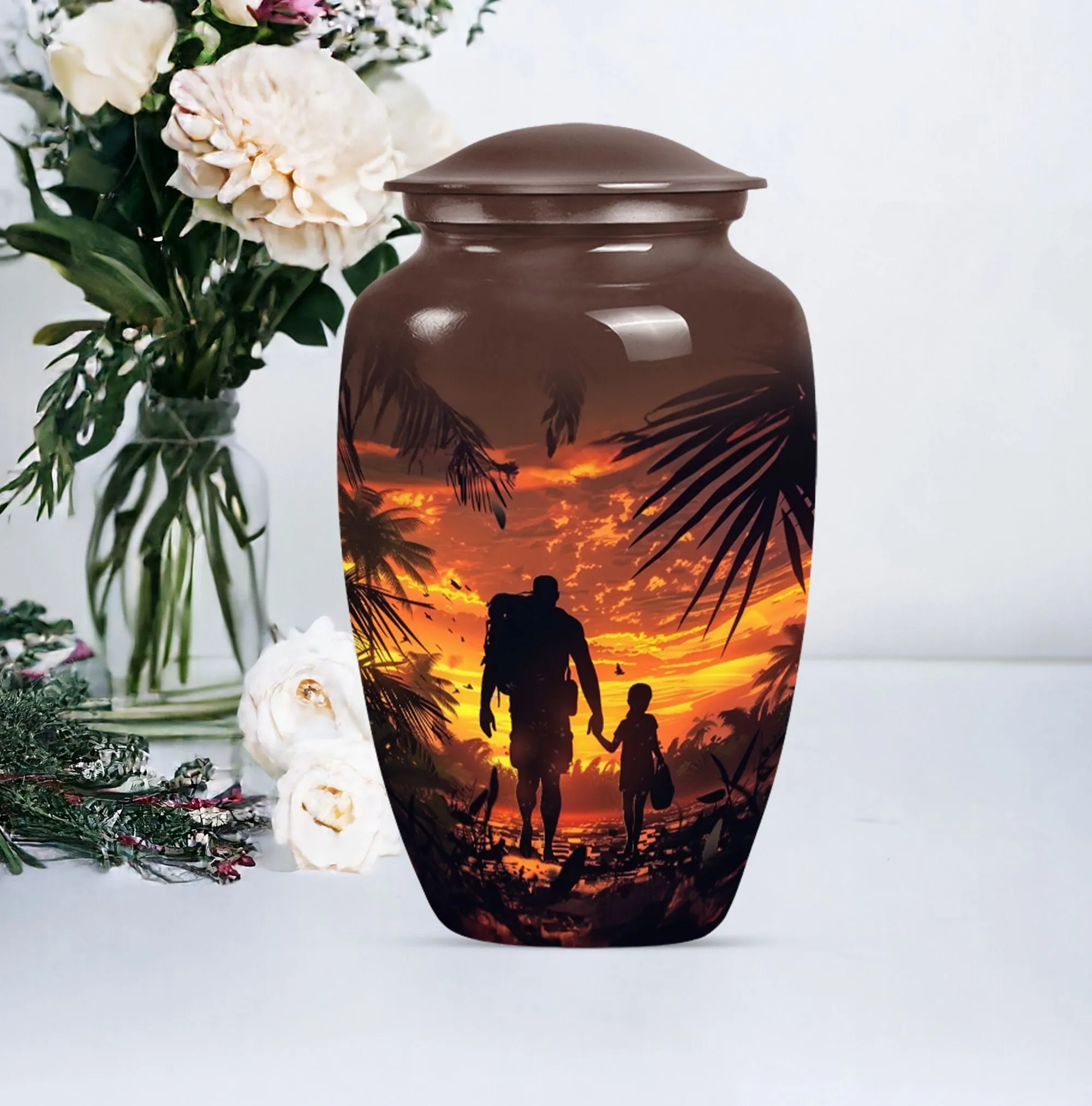 Father's Legacy Memorial Urn, Personalized Urn For Human Ashes