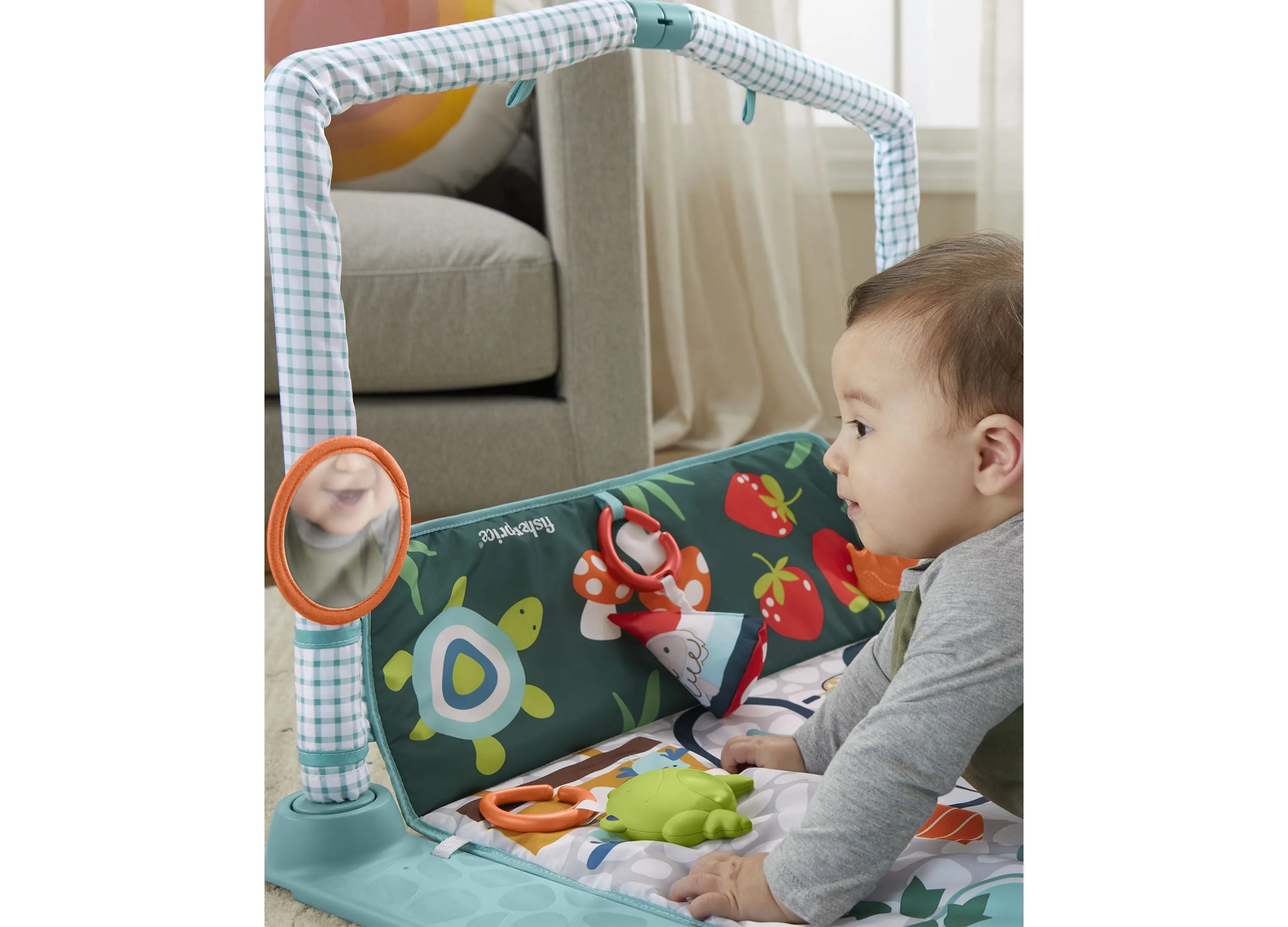 Fisher-Price 3-in-1 Crawl & Play Activity Gym Cottage Theme