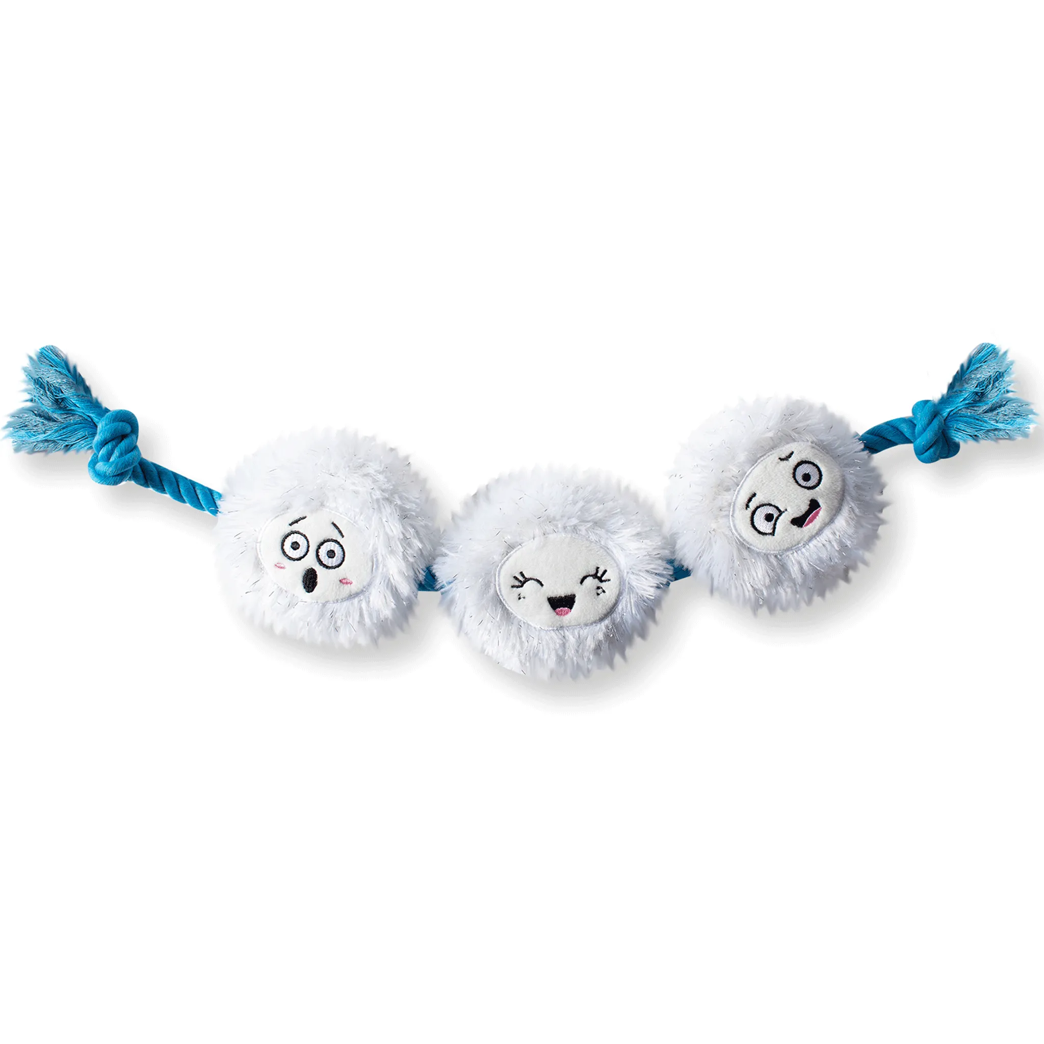Fringe Snow Time for Fun Blue & White Dog Toys
