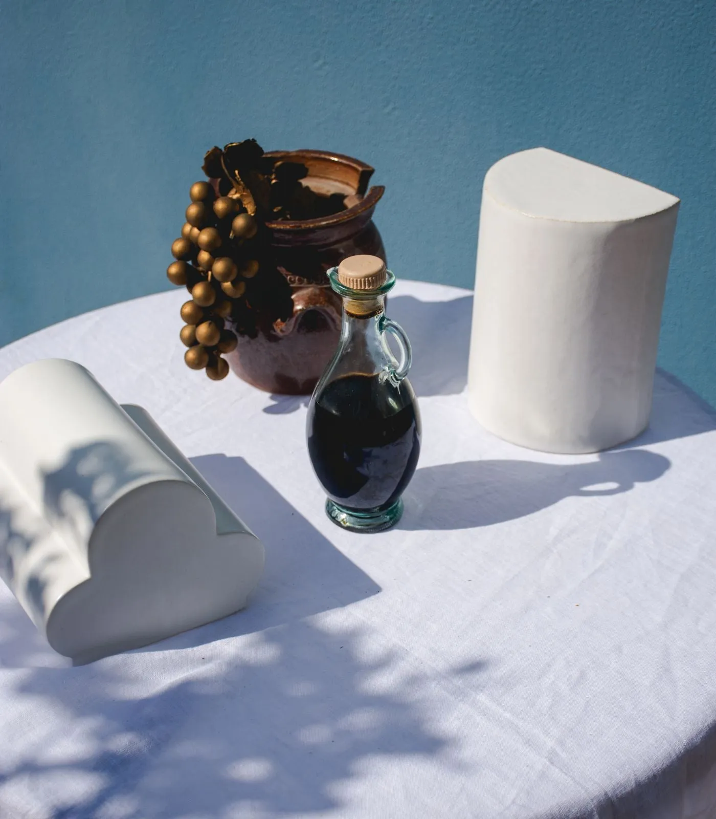 Handmade Curved Clay Wall Light | Cloud