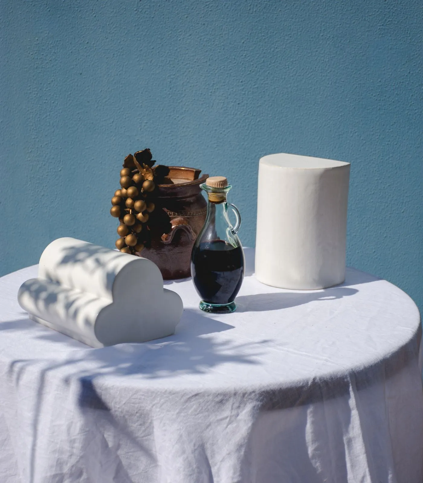 Handmade Curved Clay Wall Light | Cloud