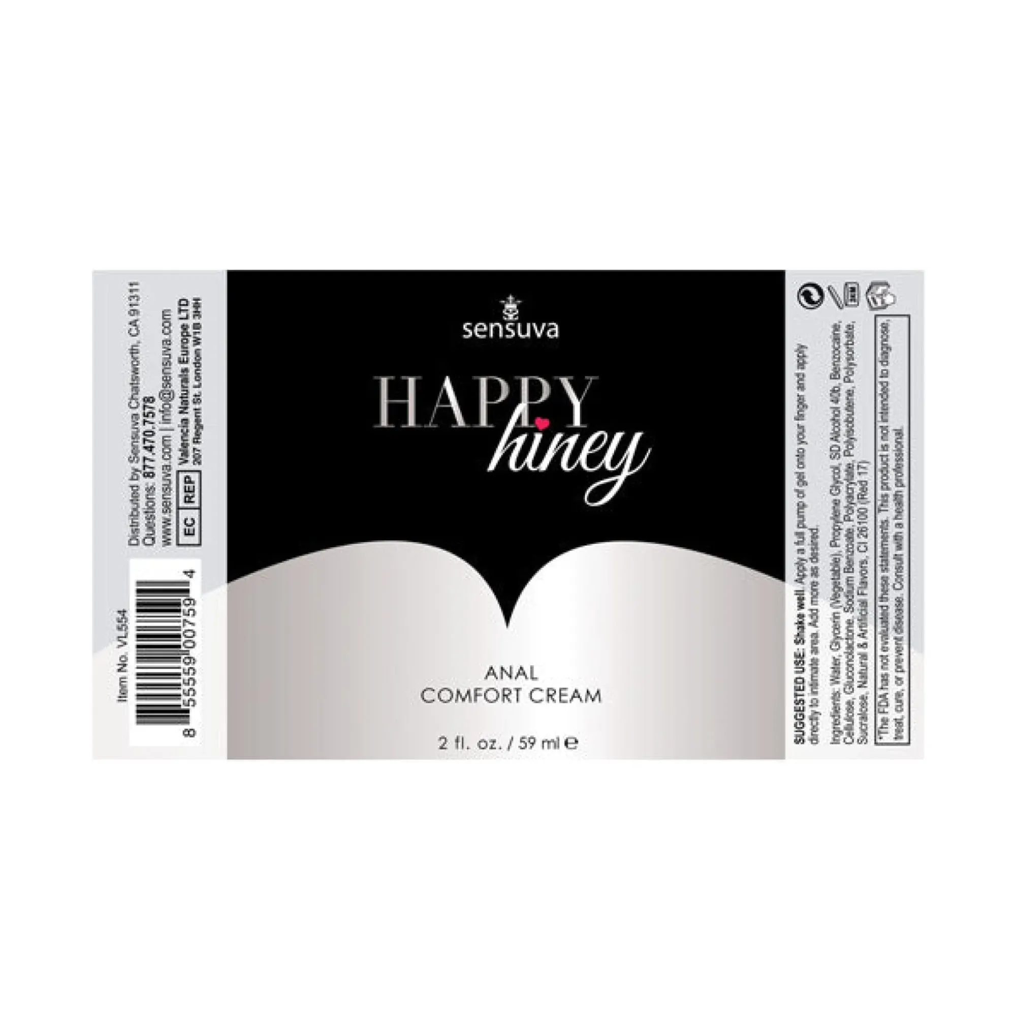 Happy Hiney Anal Comfort Cream