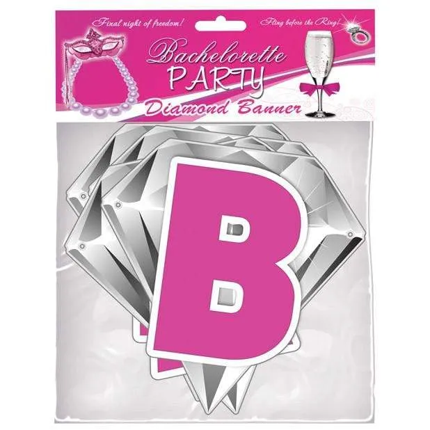 Hott Products -Bachelorette Party Diamond Banner (Pink)