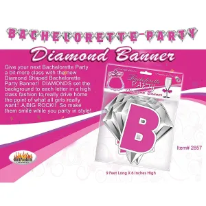 Hott Products -Bachelorette Party Diamond Banner (Pink)