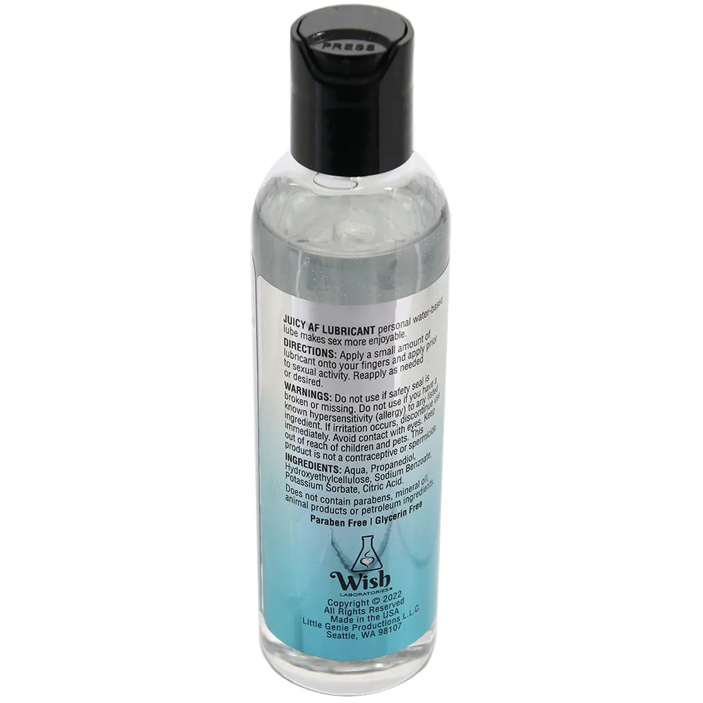 Juicy AF Glycerin Free Water Based Lube 4oz/118ml
