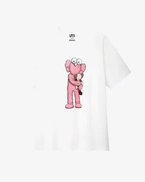 KAWS X UNIQLO PINK BFF WHITE TEE