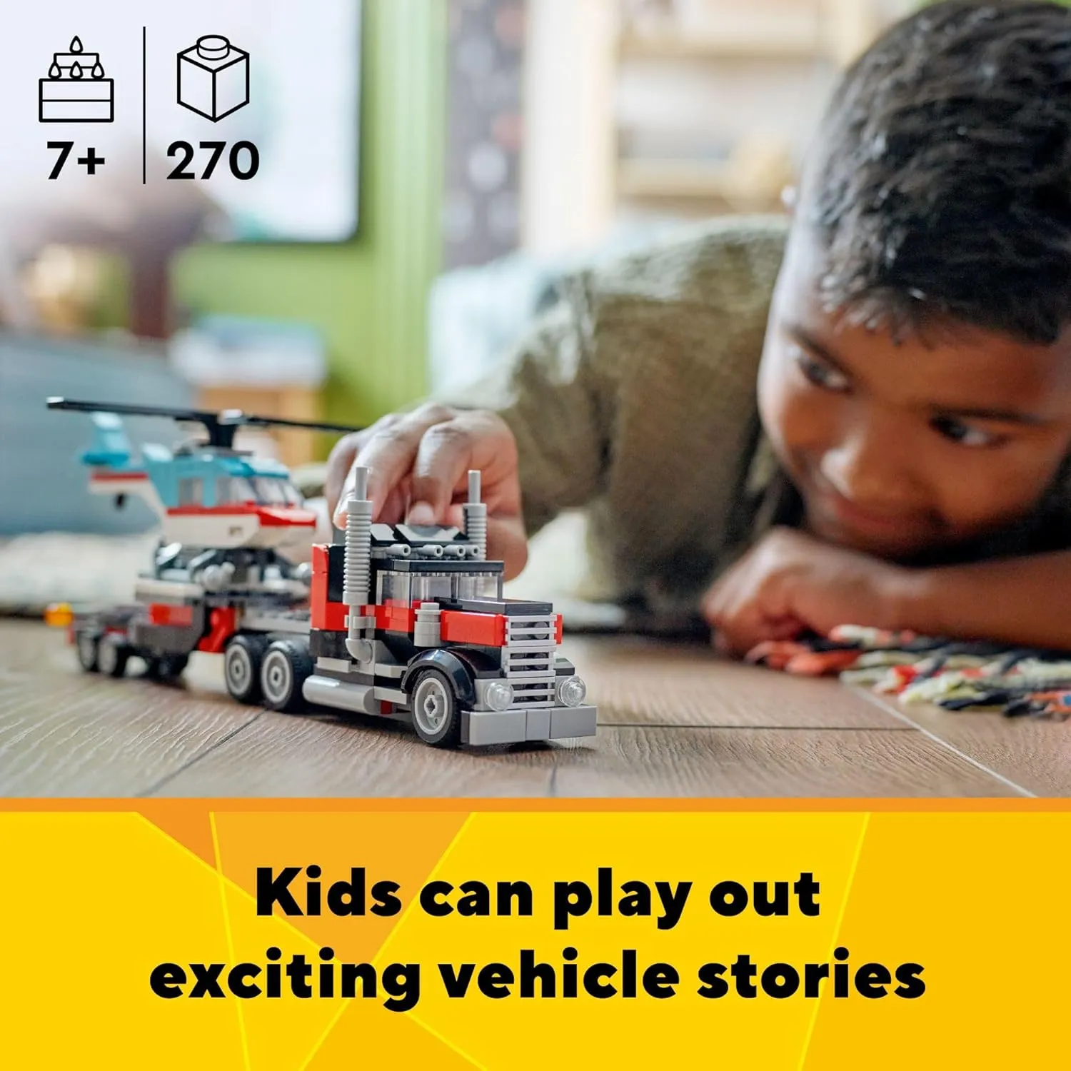 Lego 31146 - Creator Flatbed Truck with Helicopter