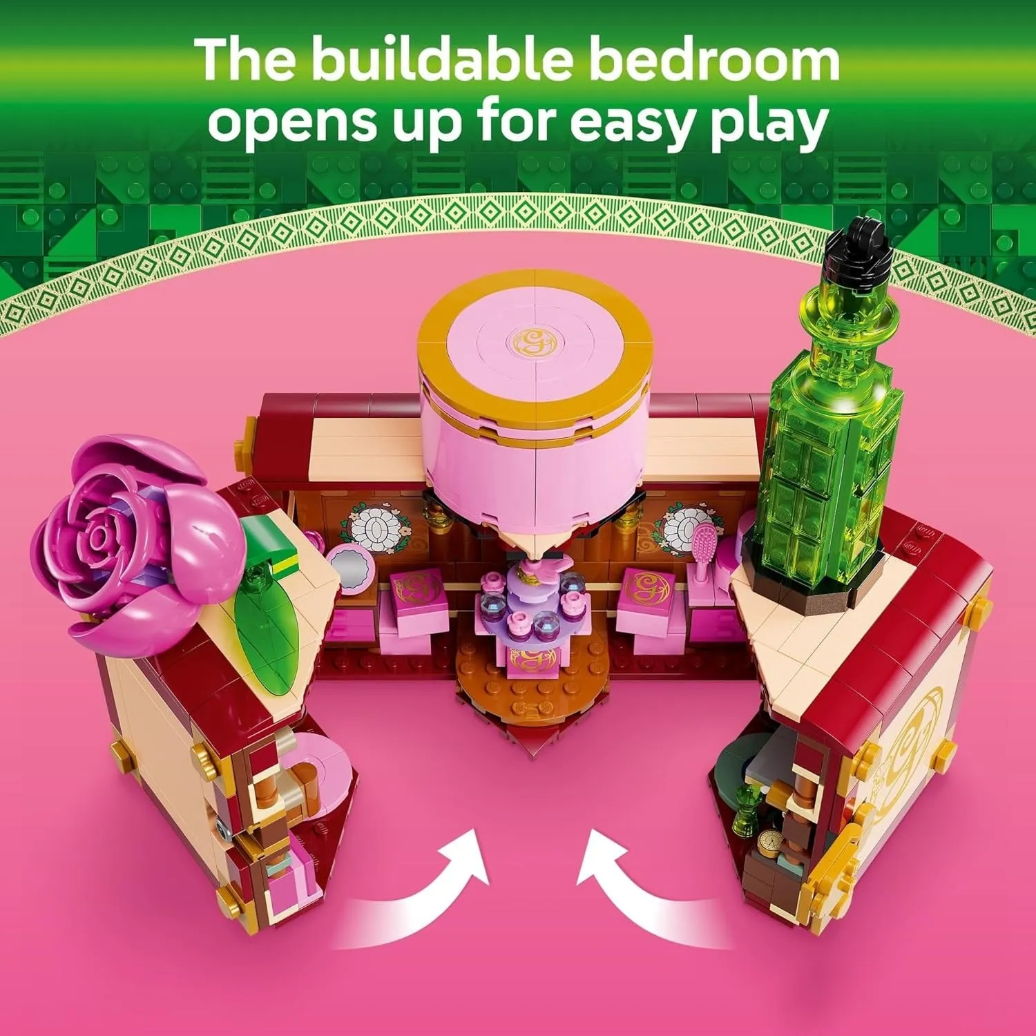 LEGO 6512678 Wicked Glinda & Elphaba's Dormitory Collectible Toys, Includes Dollhouse and Glinda Doll