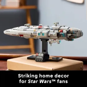 LEGO 75405 Star Wars Home One Starcruiser Building Set for Adults - Includes Nebulon-B Medical Frigate and Display Stand