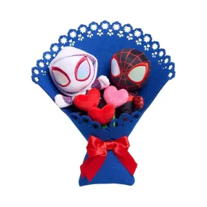 Marvel Valentine's Day Plush Bouquet, Myles & Gwen Characters, 14 Inches