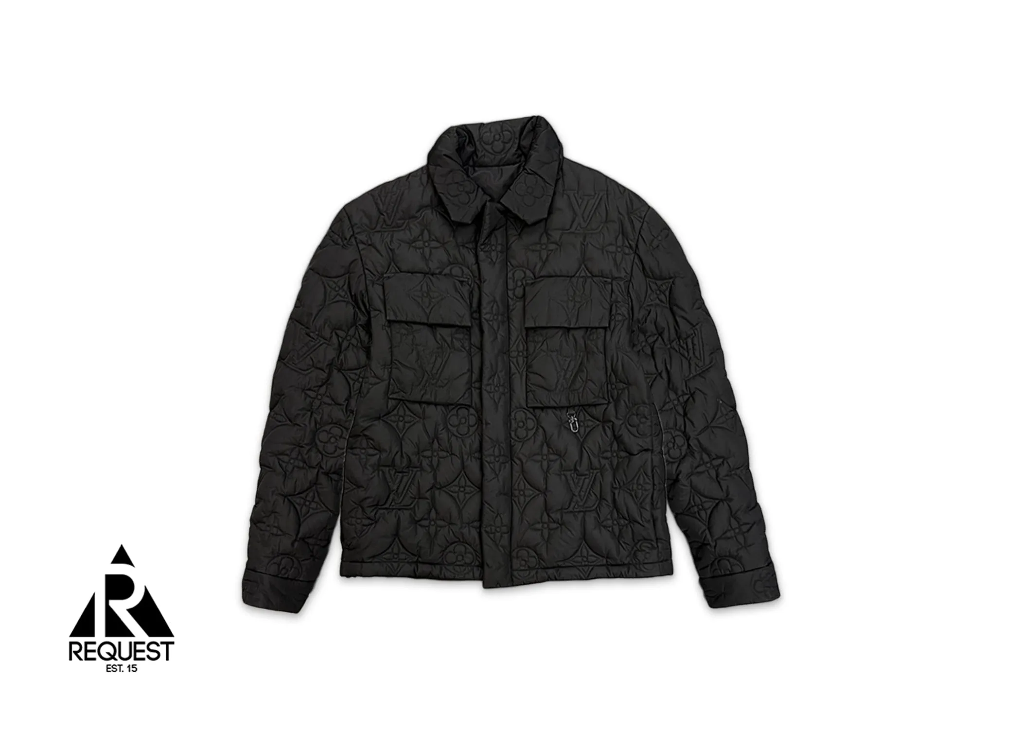 Monogram Padded Light Blouson Jacket Black