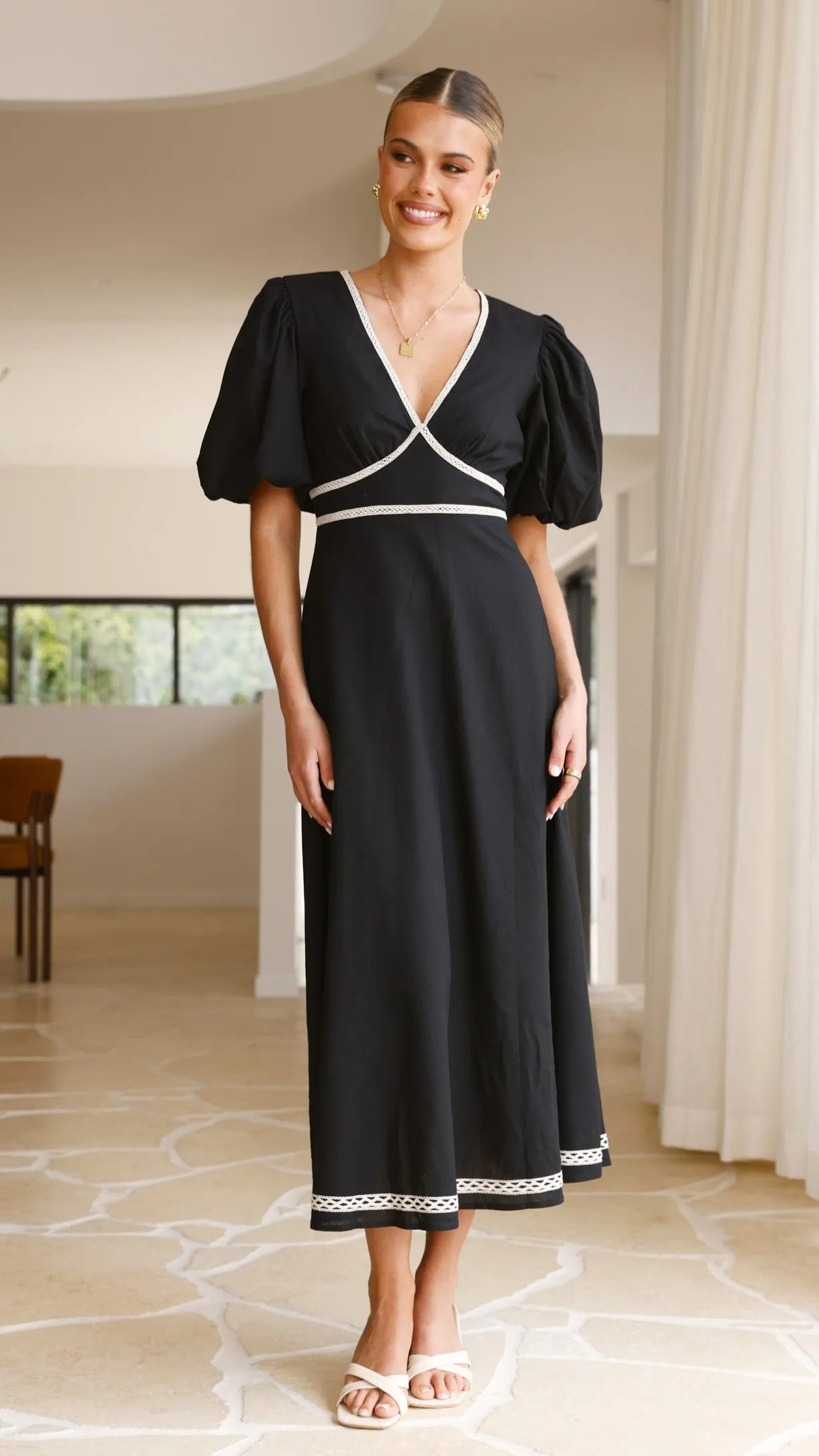 Nakisha Maxi Dress - Black